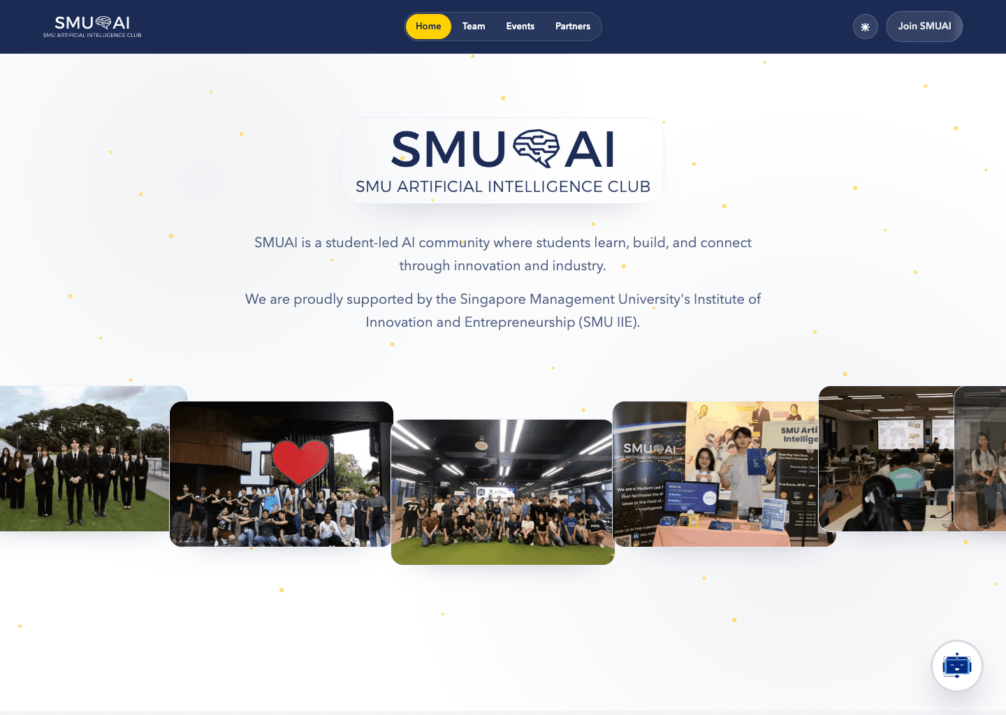 SMUAI Website preview